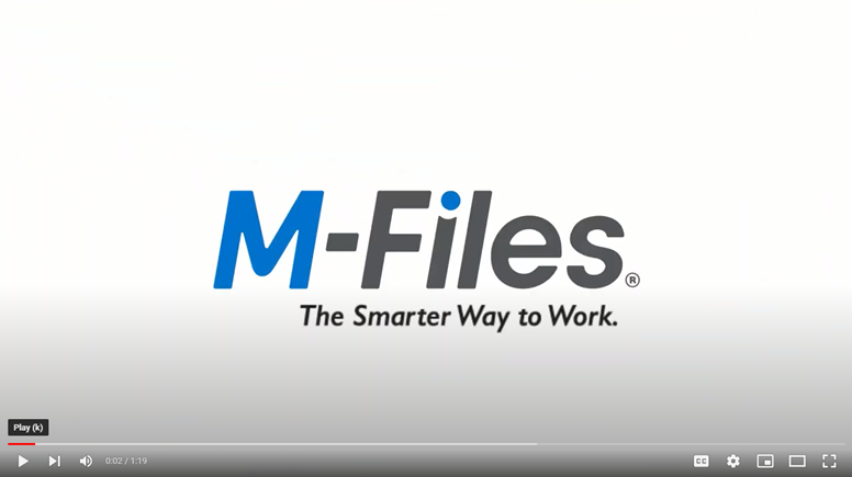 Watch the M-Files Overview video on YouTube