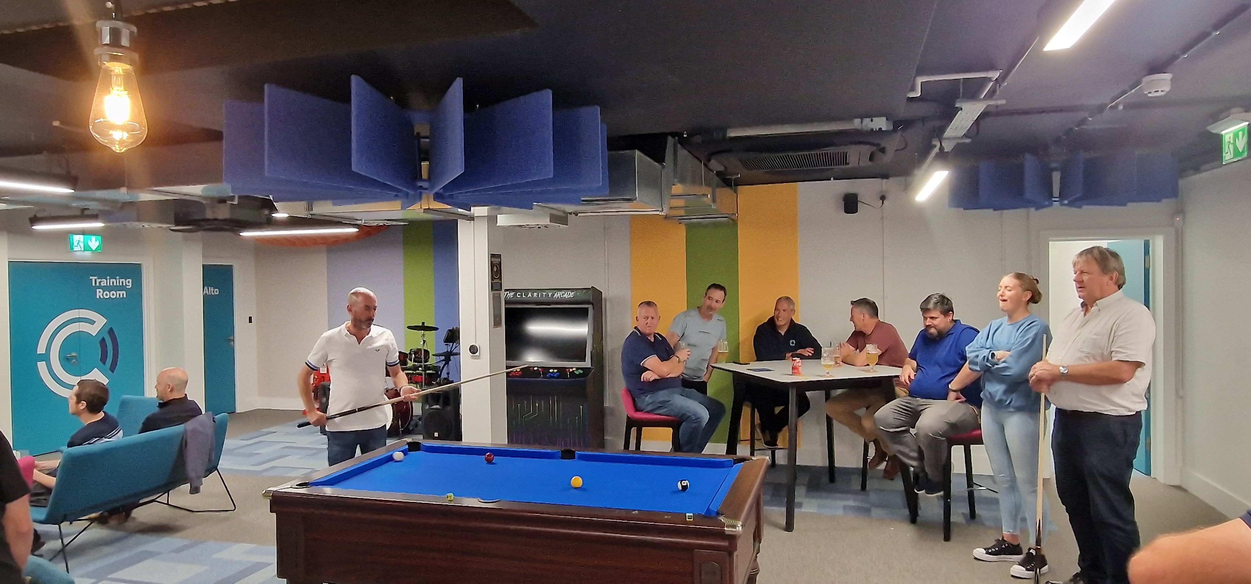 First Leg of inter firm pool competition played at Cirrus House